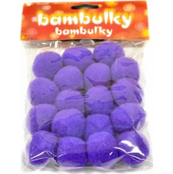 Bambulky 2,5 cm - fialové - 6701-06