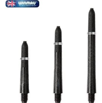 Příslušenství pro šipky Násadky Winmau Carbon Fibre Short černé