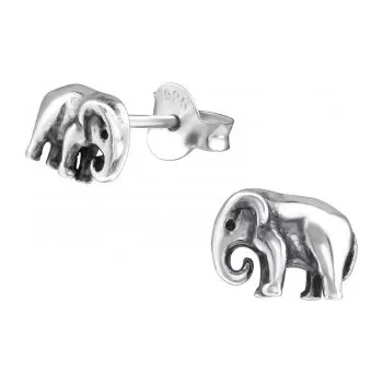 Náušnice Stříbrné náušnice slon maličký - A4S34990 (Stříbrné náušnice na puzetu)