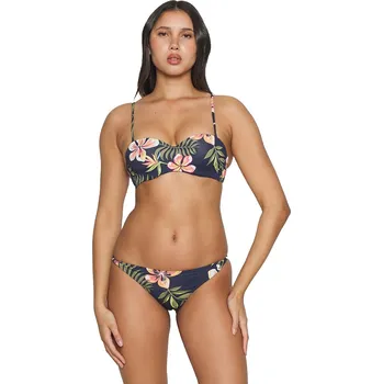 Dámské plavky plavky Roxy Into The Sun Mold B Set - BSP6/Mood Indigo Tropical Depht XS