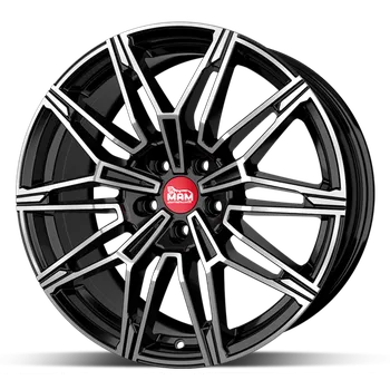 Auto-moto Alu disk MAM B3N BFP 8,5x19 5x120 ET35 černý leštěný