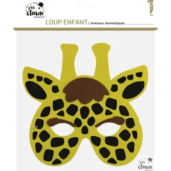 Karnevalová maska P'TIT CLOWN Dětská maska žirafa