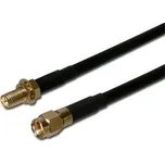 Koaxiální WLAN Antenní prodlužovací SMA male reverse - SMA female reverse ,1m AK ANT WLAN 1M C200