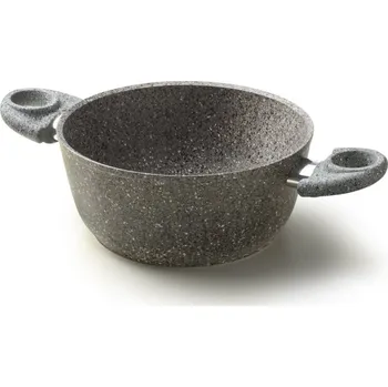 Pečicí pánev granit diamantový hrnec 28 cm indukce s poklicí