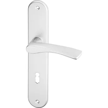 Dveřní kování ACT SERVIS ACT - Pia OV Provedení: BB (pokojový klíč), Povrch: F1 - stříbrný elox, Rozteč: 90 mm