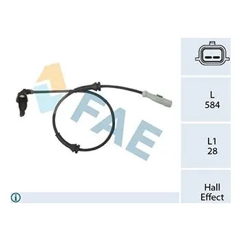 Přislušenství brzdového systému Snímač, počet otáček kol FAE 78442