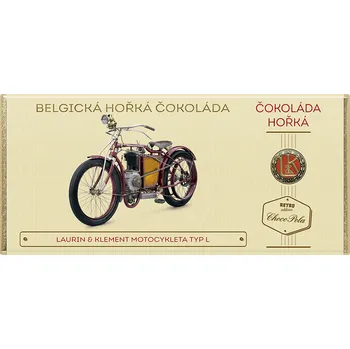 Cukrovinka CHOCO POLA - L&K motocykleta typ L - hořká čokoláda 100g