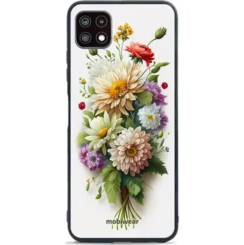 Pouzdro na mobilní telefon Lesklý kryt Mobiwear Glossy - Samsung Galaxy A22 5G - G016G Luční kytice (Prémiové lesklé pouzdro, obal, kryt Mobiwear Glossy na mobil Samsung Galaxy A22 5G - G016G Luční kytice, materiál Plast + TPU silikon - krytí po všech stranách, neošoupatelný potisk