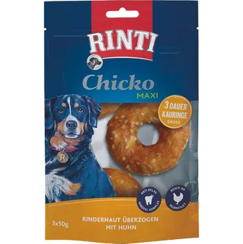 Pamlsek pro psa RINTI Chicko Maxi žvýkací kroužek, velký 9× 50 g