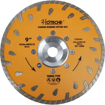 Řezný kotouč Hoteche Turbo HT570334 diamantový řezný kotouč 230 mm