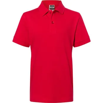 Chlapecké tričko James&Nicholson Dětská polokošile JN070K Red XS (98/104)