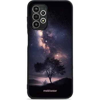 Pouzdro na mobilní telefon Lesklý kryt Mobiwear Glossy - Samsung Galaxy A13 4G - G005G Strom s galaxií (Prémiové lesklé pouzdro, obal, kryt Mobiwear Glossy na mobil Samsung Galaxy A13 4G - G005G Strom s galaxií, materiál Plast + TPU silikon - krytí po všech stranách, neošoupatelný)