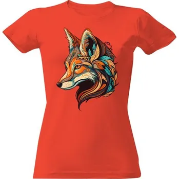 Dámské tričko Tričko s potiskem Stylová liška dámské