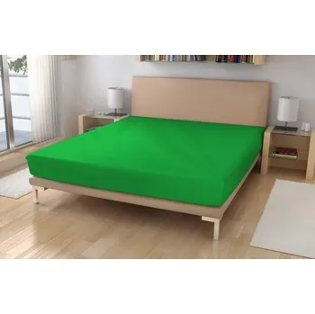 Prostěradlo jersey č.33 zelená 90x200