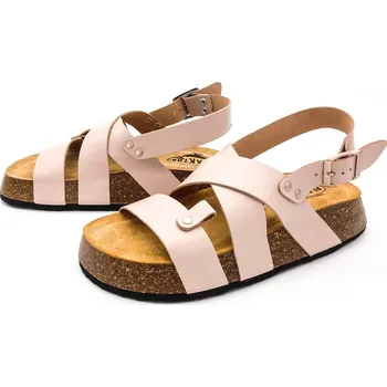 Dámské sandále Dámské kožené sandálky 636128 NAPA RUST MAQUILLAJE Plakton béžová Barva: maquillaje, Velikost: 39