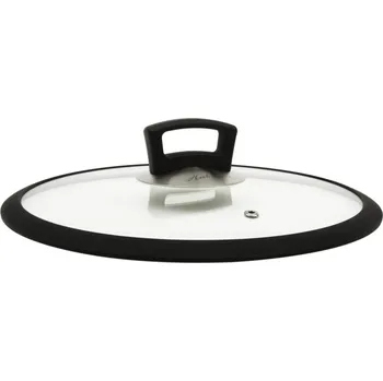 Pečicí pánev Habonne skleněná poklice 30 cm se silikonovým rantlem