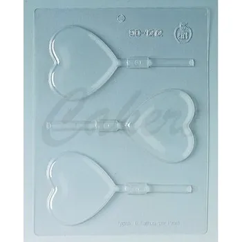 Čokoláda Forma na lízátka : SRDCE plast na 3 ks Martellato