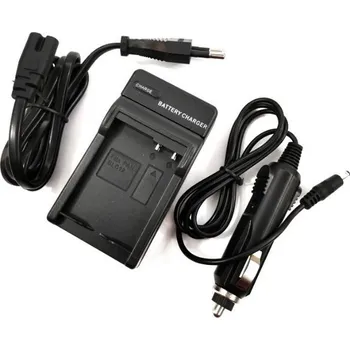 TopTechnology PU2322 AC 100V-240V, DC 8,4V 500mA neoriginální nabíječka baterie DMW-BLC12E pro fotoaparáty Panasonic + adaptér 12V do auta