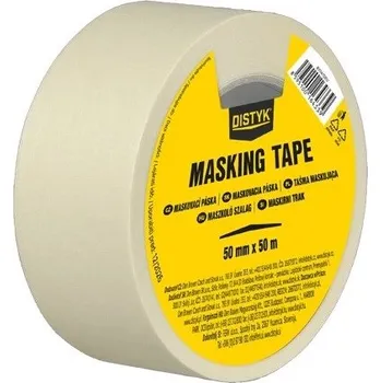 Lepicí páska DEN BRAVEN Maskovací páska světle žlutá délka 50m, šířka 30mm