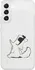 Pouzdro na mobilní telefon Karl Lagerfeld Choupette Eat pro Samsung Galaxy S22 Plus transparentní