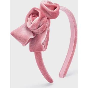 Pokrývka hlavy Mayoral Dívčí slavnostní čelenka 10291 růžová, bílá barva: růžová