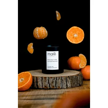 Svíčka Mafe candles Sójová svíčka | Mandarinka & Santalové dřevo | 200g