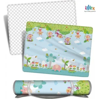 Hrací deka iMex Hrací oboustranná podložka 2cm Jungle Premium