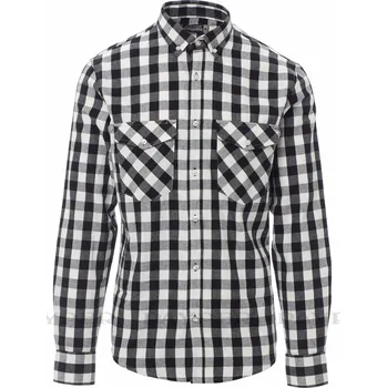 Pánská košile PAYPER Pánská kostkovaná košile Labrador Barva: Bílá - Černá, Velikost: XXL