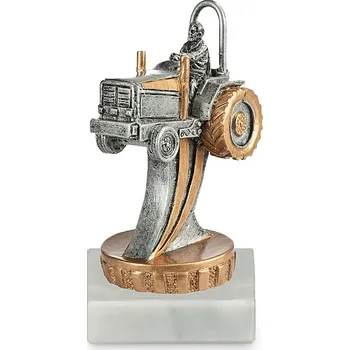 Figurka traktor, vícebarevná, výška 10 cm, včetně podstavce
