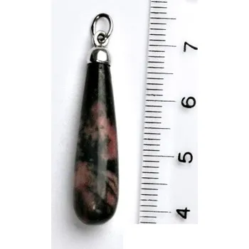 Přívěsek Stříbrný přívěsek přírodní rhodonit - P41 (Stříbrný přívěsek s rhodonitem)