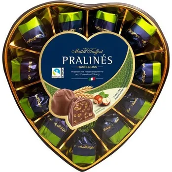 Čokoláda Maitre Truffout Oříškové srdíčko 165g