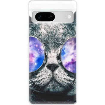Pouzdro na mobilní telefon Odolné silikonové pouzdro iSaprio - Galaxy Cat - Google Pixel 7 5G