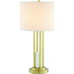 ACA Lighting stolní lampa 1XE27 BELIZE zlatá + bílá mramor IP20 D35,6XH66CM ML127161TGW