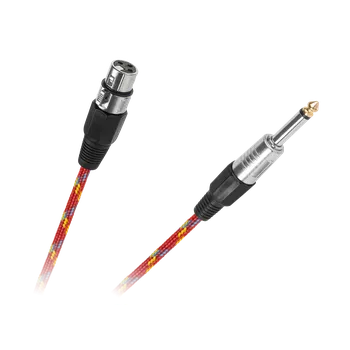 Audio kabel Lechpol Mikrofonní kabel CANON XLR - JACK 6,3 mm 5 m
