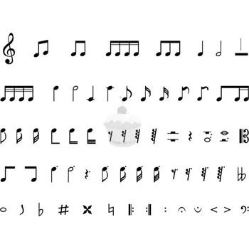 Jedlá dekorace na dort Caketools Jedlý papír "Hudba 37" A4