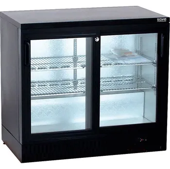 Prosklená chladící nápojová vitrína SGD-250-85 SAVE