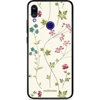 Pouzdro na mobilní telefon Lesklý kryt Mobiwear Glossy - Xiaomi Redmi Note 7 - G035G - Tenké rostlinky s květy (Prémiové lesklé pouzdro, obal, kryt Mobiwear Glossy na mobil Xiaomi Redmi Note 7 - G035G - Tenké rostlinky s květy, materiál Plast + TPU silikon - krytí po všech stranách