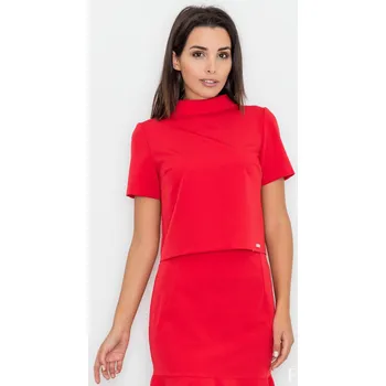 Dámská halenka Dámská halenka M542 červená - Figl červená 38