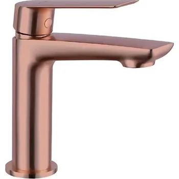 Vodovodní baterie Umyvadlová baterie SLEEK s odpadem CLICK-CLACK růžové zlato 9910RG