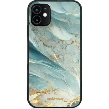 Pouzdro na mobilní telefon Lesklý kryt Mobiwear Glossy - Apple iPhone 11 - G022G Zelenkavý a zlatavý mramor (Prémiové lesklé pouzdro, obal, kryt Mobiwear Glossy na mobil Apple iPhone 11 - G022G Zelenkavý a zlatavý mramor, materiál Plast + TPU silikon - krytí po všech stranách,)