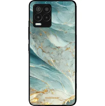Pouzdro na mobilní telefon Lesklý kryt Mobiwear Glossy - Realme 8 Pro - G022G Zelenkavý a zlatavý mramor (Prémiové lesklé pouzdro, obal, kryt Mobiwear Glossy na mobil Realme 8 Pro - G022G Zelenkavý a zlatavý mramor, materiál Plast + TPU silikon - krytí po všech stranách,)