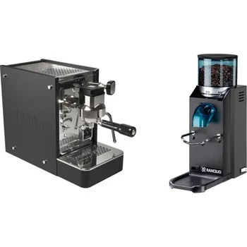 Kávovar Stone Espresso Lite Black + Rancilio Rocky Doserless, black