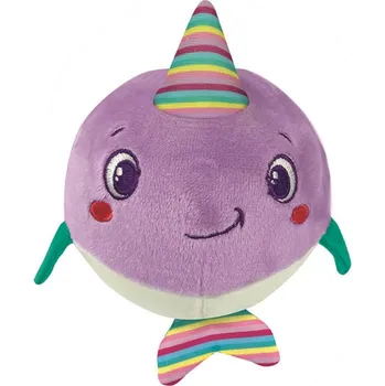 CLEMENTONI BABY Plyšový míček Narval s chrastítkem