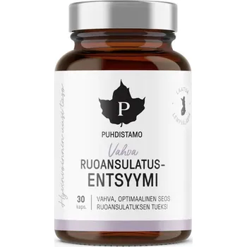Přírodní produkt Puhdistamo Super trávicí enzymy 30 kapslí
