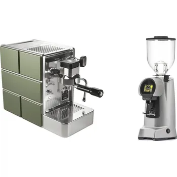 Příprava kávy Stone Espresso Mine Green + Eureka Helios 65, grey