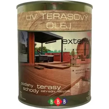 Olej na dřevo BBB UV terasový olej 0,9lt - Transparent BBB BARVY BBB UV 00900 100