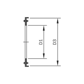 CLAMP těsnění - EPDM: DN 80/88,9