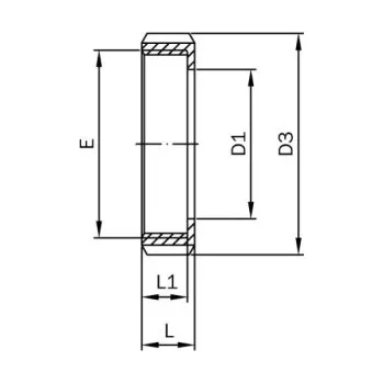 Matice Matice převlečná-DIN 11851-leštěná-1.4404: DN 50
