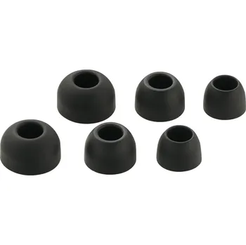 Sluchátka Renkforce do uší náhradní gumové násadky 3 pár černá