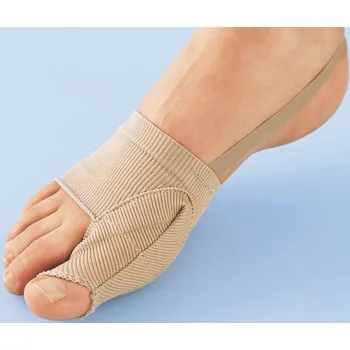 Recenze Bandáž na srovnání vbočeného palce s páskem kolem paty béžová uni 2 ks